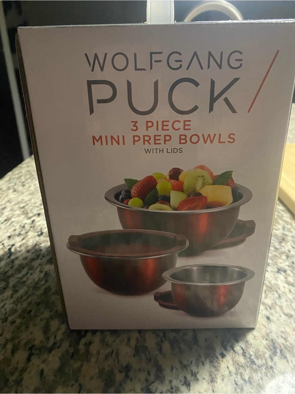 Wolfgang Puck 3-Piece Mini Prep Bowls in Red - Lidded Set